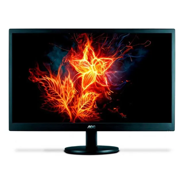 Monitor Aoc 18.5 E970swhnl Hdmi Vga 18.5 Led Hd 60hz Widescreen Preto Monitor Aoc 18.5 E970swhnl Hdmi Vga 18.5 Led Hd 60hz Widescreen Preto