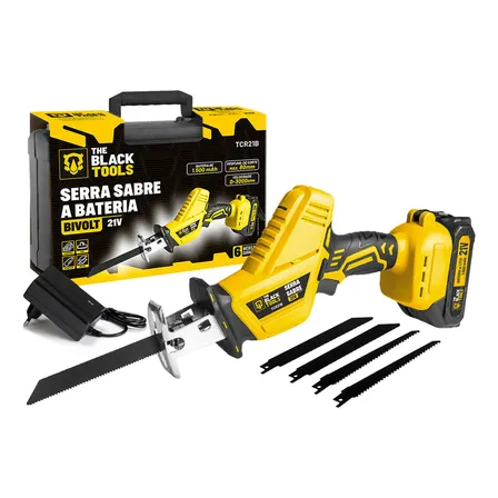 Serra Sabre Elétrica A Bateria 21v Profissional Bivolt 127/220v