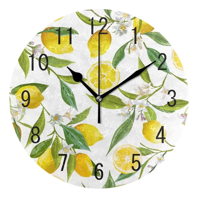 Alaza Reloj Pared Redondo Acrilico 9.5  Para Decoracion Arte
