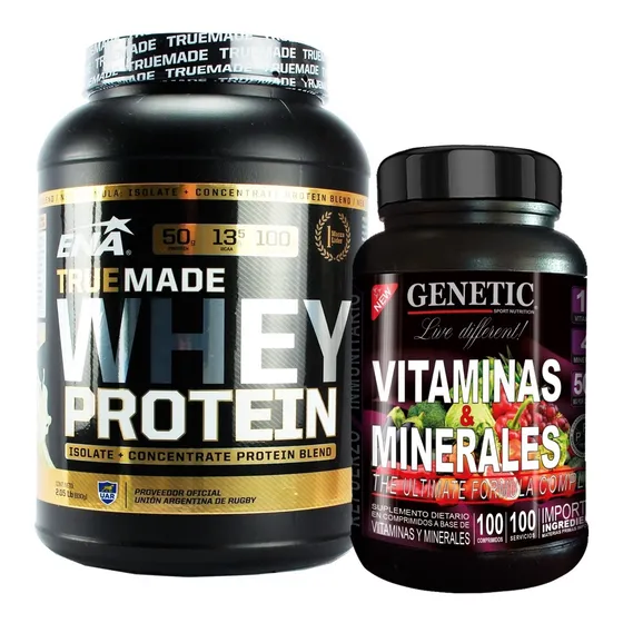 True Made Whey Protein 1 Kilo Vitaminas & Minerales Genetic
