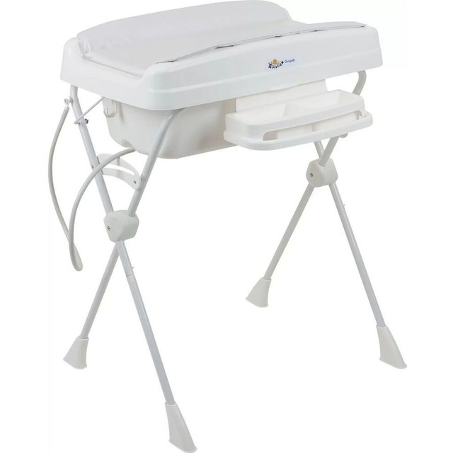 Banheira De Bebê Com Trocador Burigotto Millenia + Branco Banheira De Bebê Com Trocador Burigotto Millenia + Branco