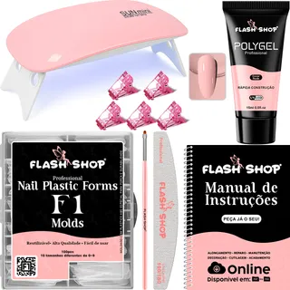 Kit Alongamento De Unha AcessĂłrios Para Iniciante Poly Gel Kit Alongamento De Unha AcessĂłrios Para Iniciante Poly Gel