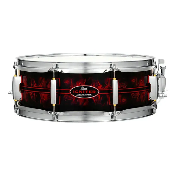 Caixa Pearl Igniter Signature Casey Cooper 14x5 | Cc1450s/c Cor do casco Preto/Vermelho