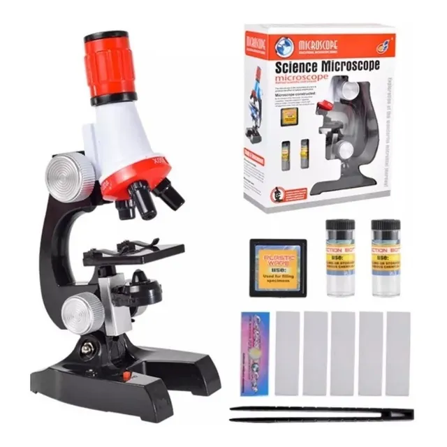 Microscopio Educativo Niños 100x-400x-1200x