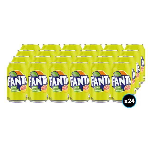 Fanta Sabor Pomelo Sin Azúcar - Zero - Pack 24 Unidades
