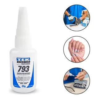 Cola InstantĂąnea Tekbond 793 20g Super Bond Top Qualidade - Transparente Cola InstantĂąnea Tekbond 793 20g Super Bond Top Qualidade - Transparente