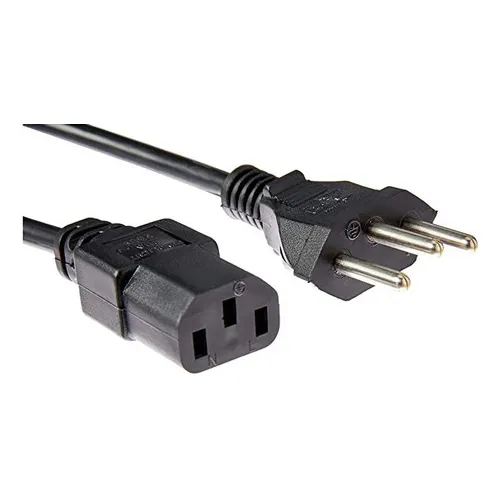 Cabo De Força Md9 1,50mt / 3x0,75 / Desktop Pc / Nbr1436 127/220v
