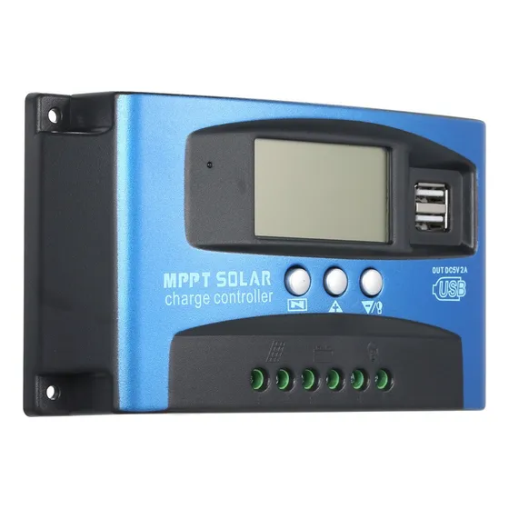 Controlador De Carga Solar De 50a Mppt Dual Usb Display Lcd 