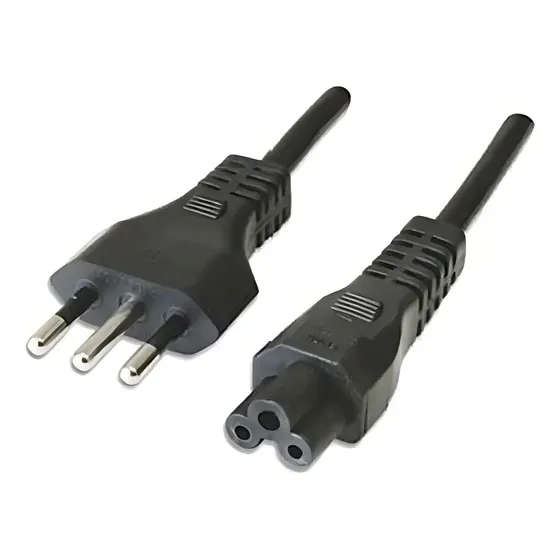 Cable De Poder Trébol 1.5m Dblue 3 Pines C5 IEC13 220V Negro | Cuotas sin interés