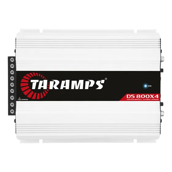 Modulo Taramps Som 800w Ds800x4 2 Ohms Entrada Rca e Fio T800 4 Canais Potencia 800 Watts Estereo Automotivo Ds 800 Rms Amplificador Para Carro Moto Caminhonete