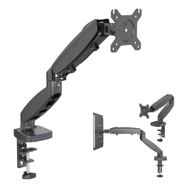 Soporte Monitor Escritorio Brazo Ajustable 13-27  Usb 3.0