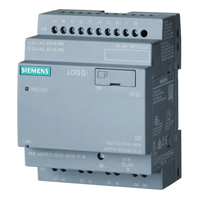 Siemens 6ed10522cc080ba2 Logo! 24ceo Módulo Lógico S/pantall