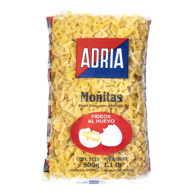 Fideos Al Huevo Corbata Adria 500 Grs