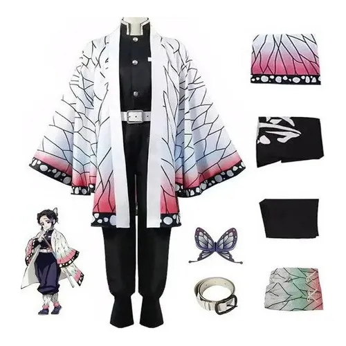 Kimetsu No Yaiba Cosplay Traje-kimono Kochou Shinobu A