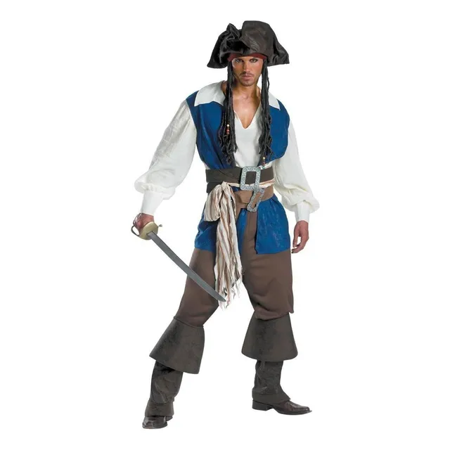 Disfraz De Pirata Enmascarado De Halloween For Hombre Cosplay