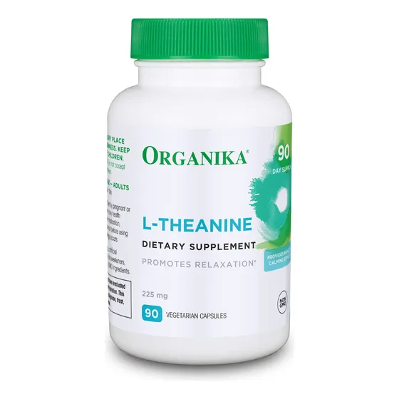 Supplement Organika, L-teanina, Ayuda A La Relajación, 90 Cá