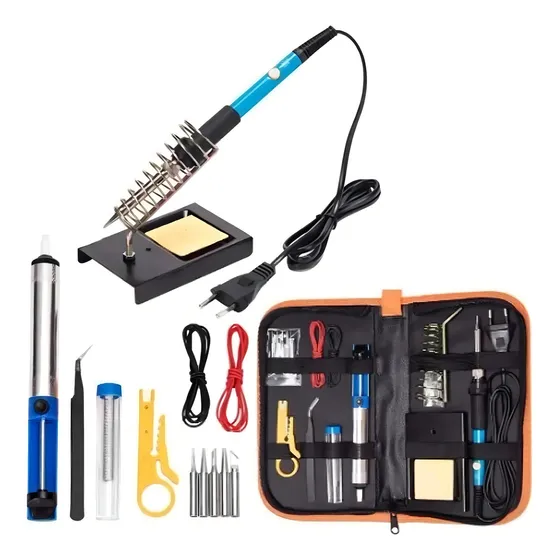 Soldador de estaño eléctrico tipo lápiz Genérica Kit Cautín Soldador 60w 220V