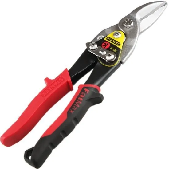 Tesoura Profissional Stanley Esquerda Chapa Drywall Calha