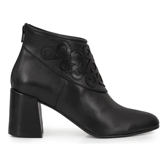 Bota Cuero Mujer Botineta Vestir Elegante Cierre Briganti