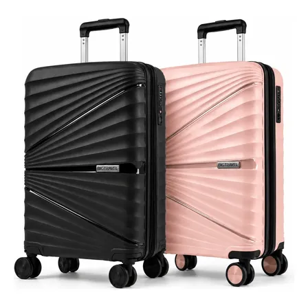 Kit Mala Viagem Bordo Avião 10kg Rodinhas 360° Férias Casal
