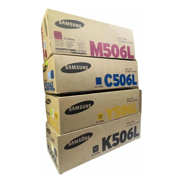 Paq 4 Pzas Toner Original Samsung 506l Negro / 3 Colores