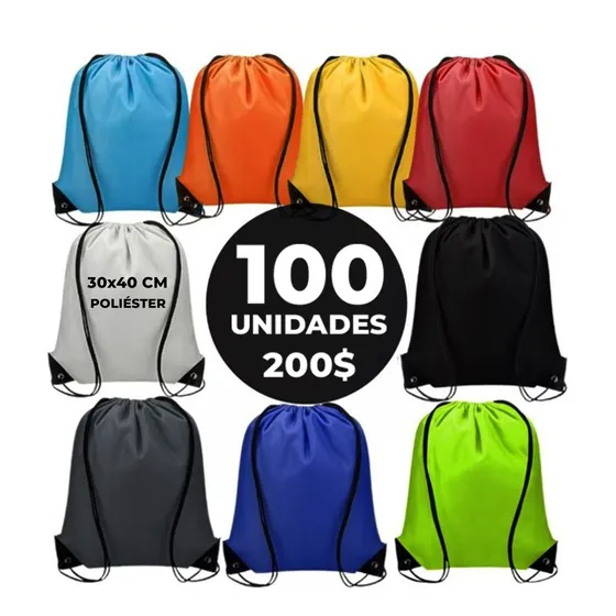 Bolsos Tula Unicolor Grandes Pack 100 Unidades