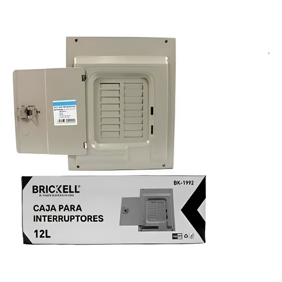 Caja Metalica 12 Breaker Con Puerta Brickell