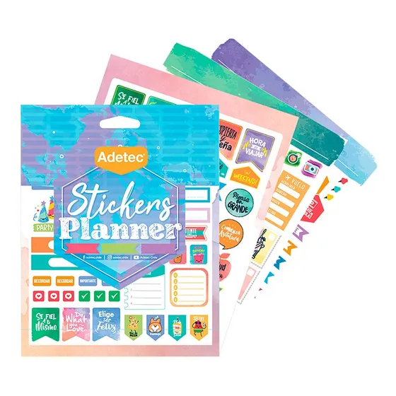Blocks De Stickers Planner Y Travelblock Adhesivo Adetec 841