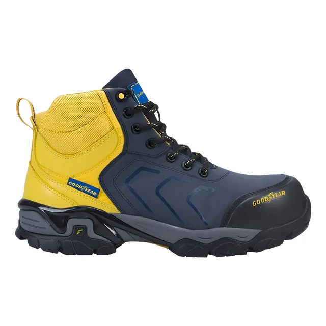 Bota Industrial Goodyear 0111 1004784 Azul Amarillo Casquill