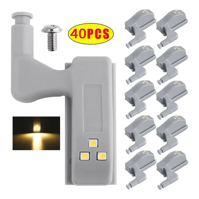Luces Led Para Bisagras De Gabinete O Muebles De Cocina 40pc