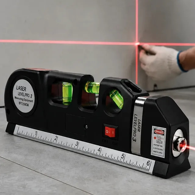 Trena Nivel A Laser Alta Precisão Com Regua Profissional