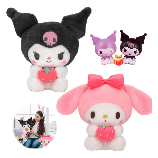 Peluche Juguete Para Niños Kuromi Y My Melody 2pcs Regalo