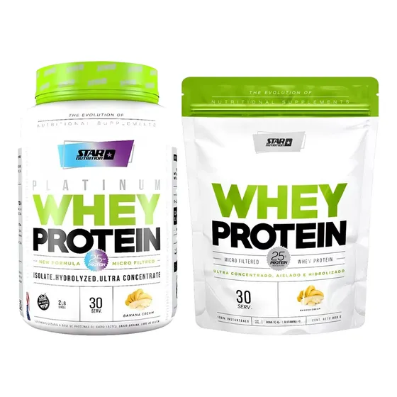 Star Nutrition Whey Protein 2lb + Whey Protein Doypack 2lb