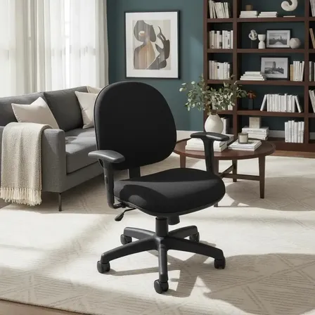 Cadeira Executiva Ergonômica Giratória Back System Nr 17 Preto Tecido
