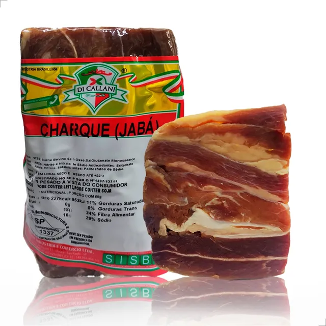 1kg Jaba Tradicional (ponta De Agulha) Charque Dianteiro