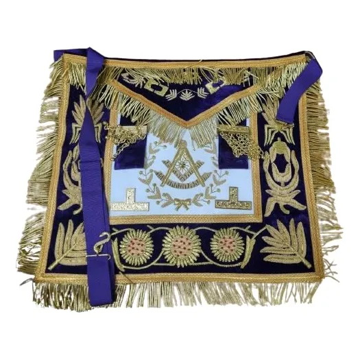 Masonic Regalia Grand Lodge Pasado Maestro Delantal Morado