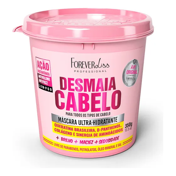 Máscara Ultra Hidratante Desmaia Cabelo Forever Liss 350g
