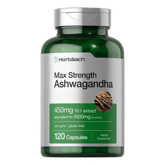 Max Strength Ashwagandha | 4500 Mg En 3 Caps | 150 Mg De Extracto 10:1 (equiv A 1500 Mg) X Cápsula | 120 Caps