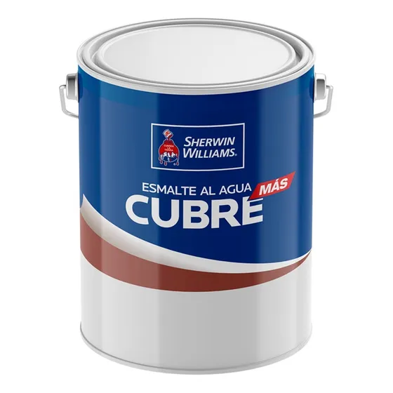 Esmalte Al Agua Satinado Cubre Mas Sherwin Williams Galon