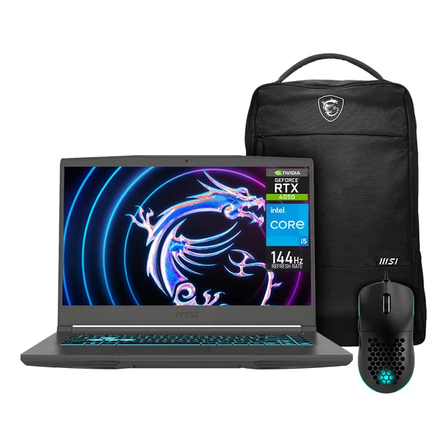 Laptop Gamer Msi Rtx 4050 Core I5 32gb 1.4tb + Mochila Mouse
