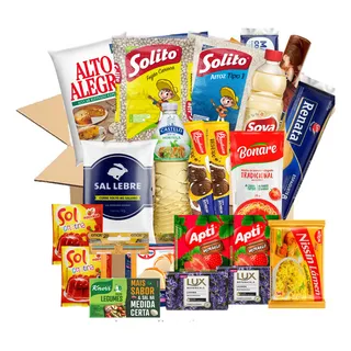Cesta Båsica Completa Alimentos E Higiene 22 Itens Doação Cesta Båsica Completa Alimentos E Higiene 22 Itens Doação