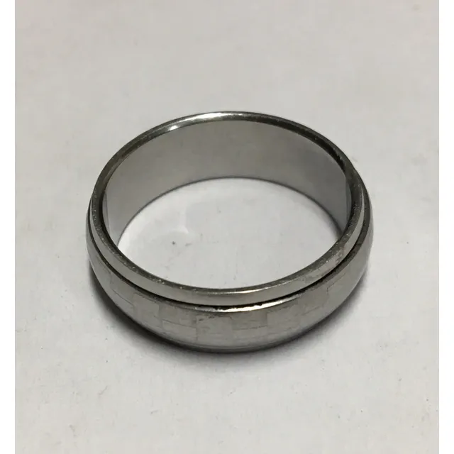 Anillo Acero Inoxidable Anti Estres 22.92mm Talla 32 Aro