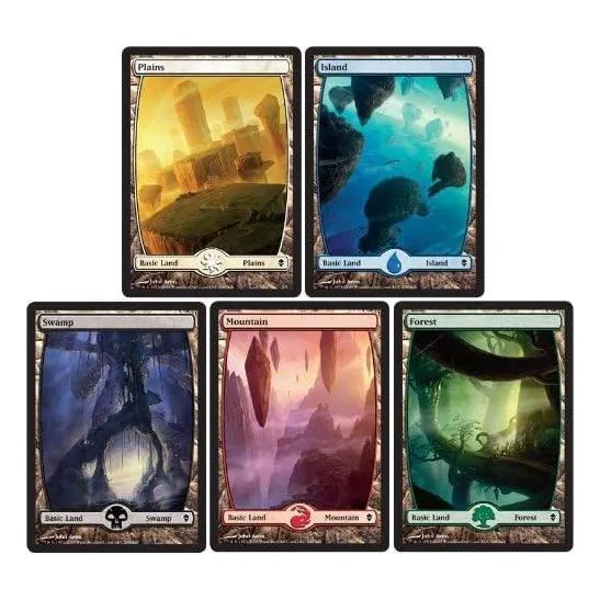 Set De Tierra Básica Zendikar Magic The Gathering [juguete]