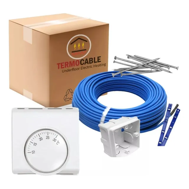 Piso Losa Radiante Electrica 1900w Kit Manual 14.6 A 19 M2