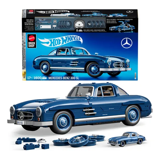 Mattel Brick Shop Hot Wheels Mercedes-Benz 300 SL Premium