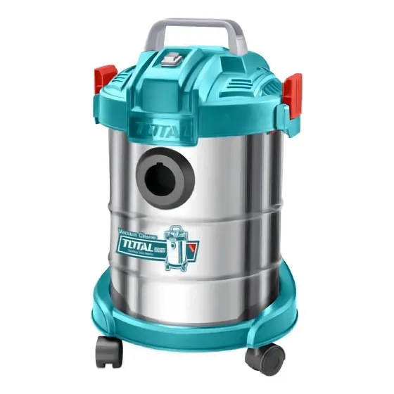 Aspiradora Electrica 800w Tanque 12l Total Tvc14122 Con Ruedas Tacho Inox