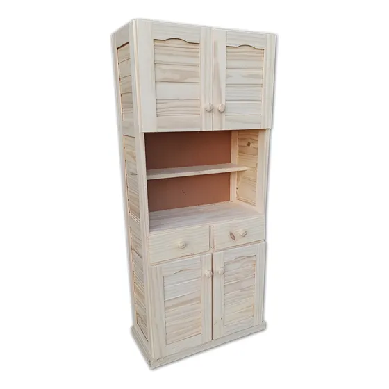 Alacena 2 Puertas | De Madera | Sin Lustre