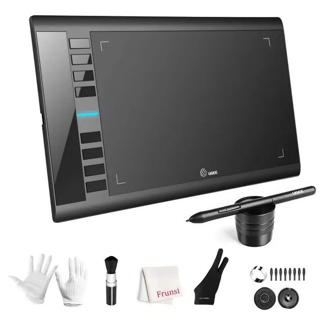 Tableta Gráfica Ugee M708, Con 8 Teclas De Acceso Rápido