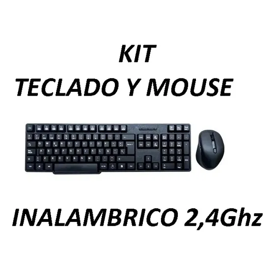 Kit Teclado Y Mouse Inalambrico 2.4g Wireless Multimedia