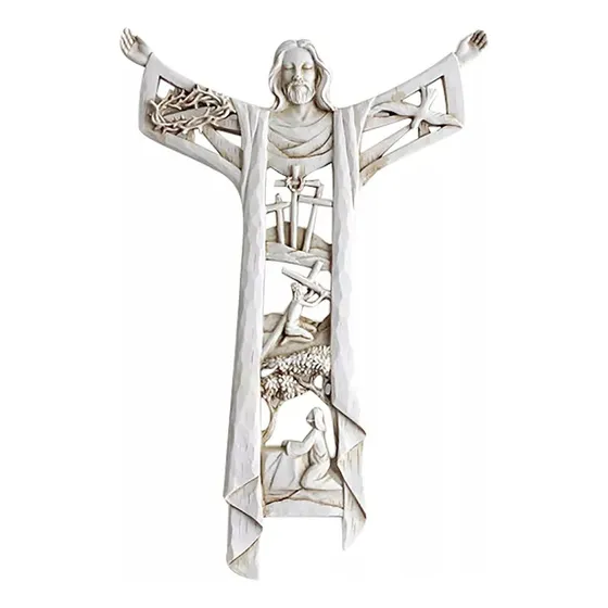 For . Cruz De Pared Cristo Resucitado Cruces Pared La